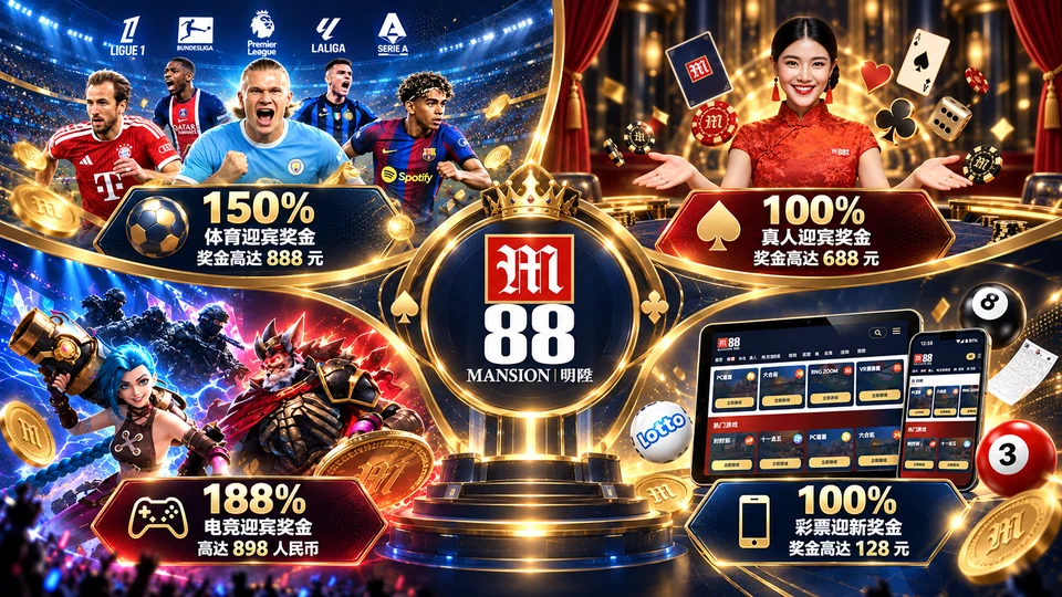M88 明陞品牌与内容核验概览示意图